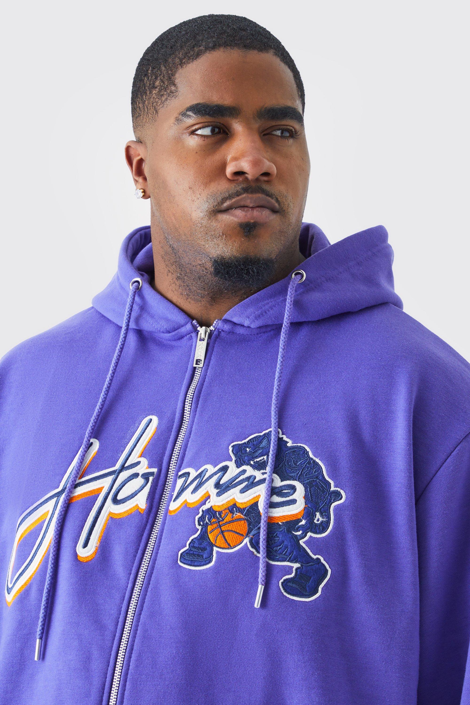 Washed purple hoodie sale